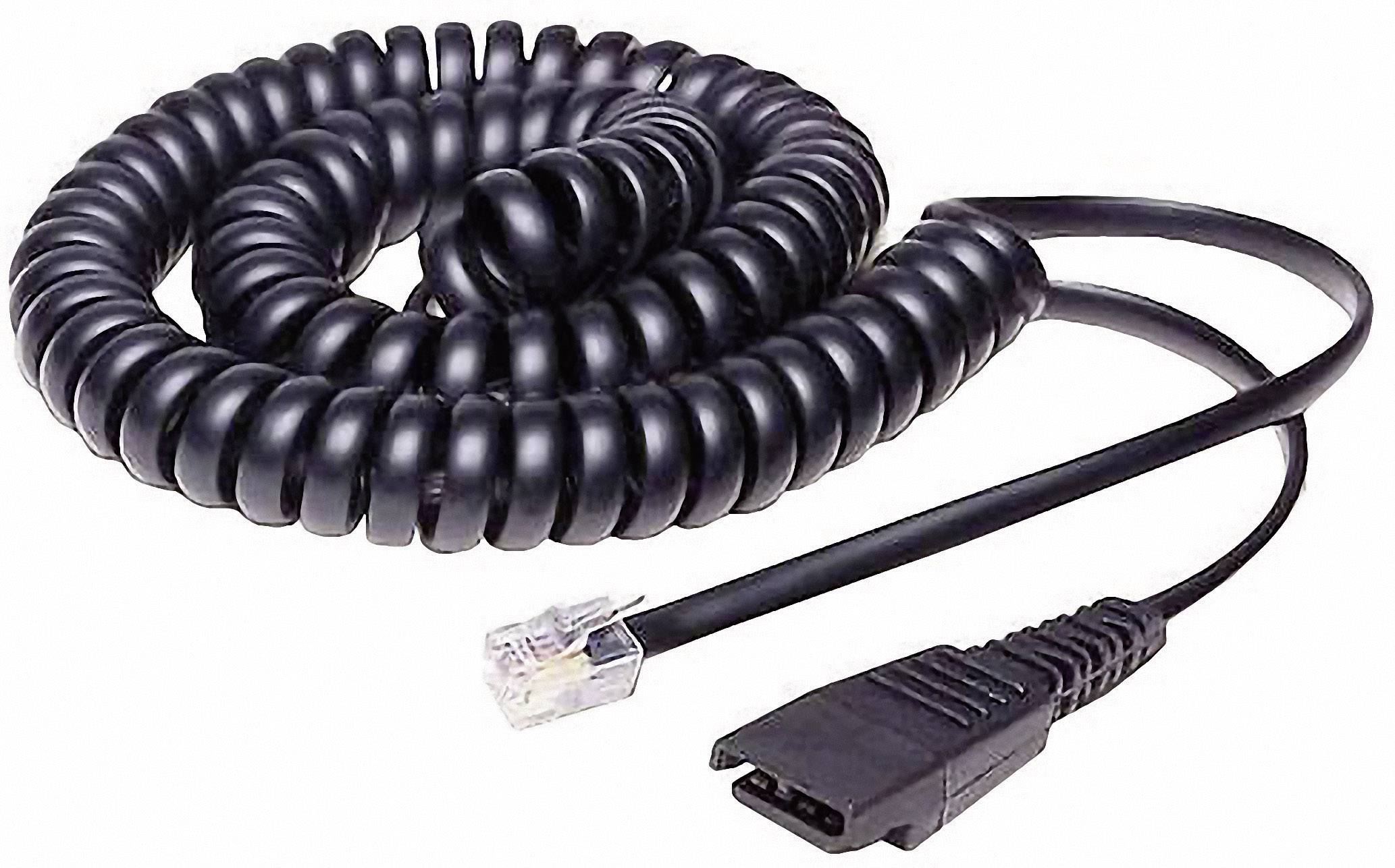 Jabra QD - RJ10 Telefon-Headset-Kabel 2.00 m Schwarz