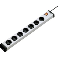 Ehmann 0201x01074301 Steckdosenleiste mit Schalter 7fach Grau, Schwarz Schutzkontakt 1 St. Ehmann 0201x01074301 Steckdosenleiste mit Schalter 7fach Grau, Schwarz Schutzkontakt 1 St.