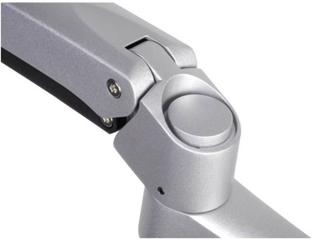 Silverstone SST-ARM22SC 2fach Monitor-Tischhalterung 25,4 cm (10") - 134,6 cm (53") Silber Neigbar+Schwenkbar, Rotierbar