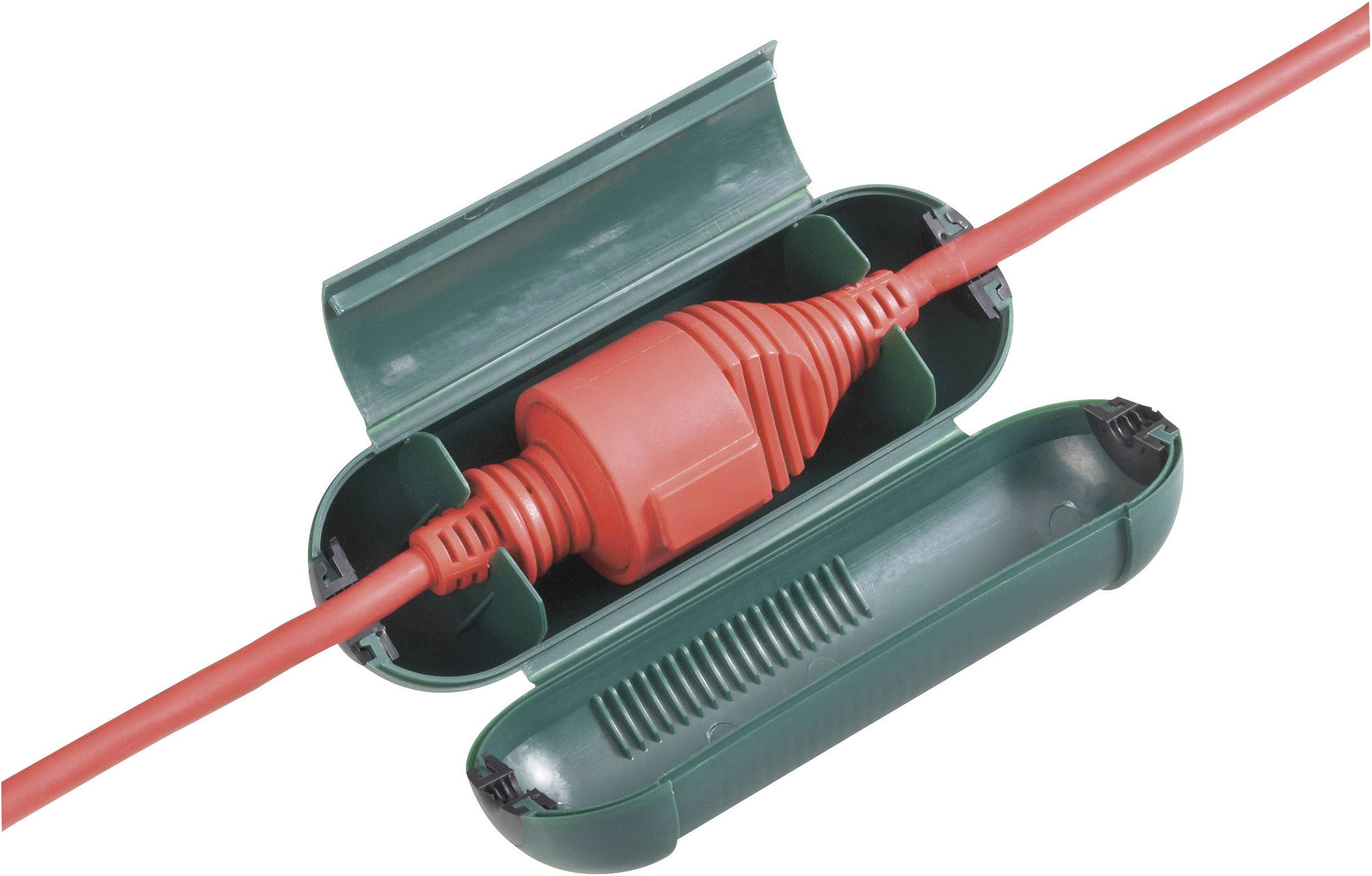 GAO 0392 Steckerbox 1fach Grün