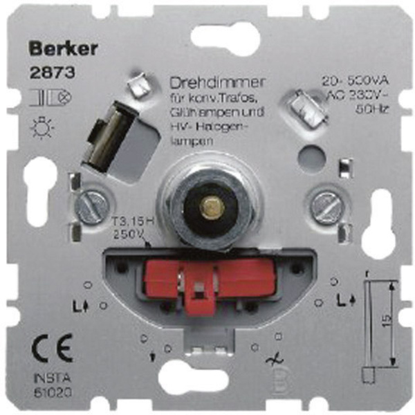 Berker  Einsatz Dimmer K.5, K.1, Q.3, Q.1, S.1, B.7, B.3, B.1, R.1/R.3  2873