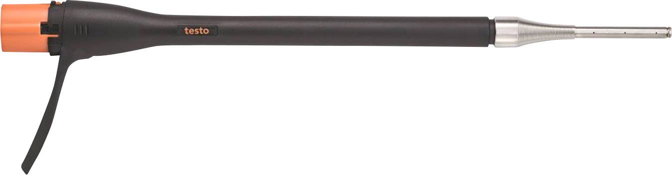 Langes, schwarzes Messinstrument mit Metallspitze und orangefarbenem Ende. Es dient zur Messung von Umweltparametern.