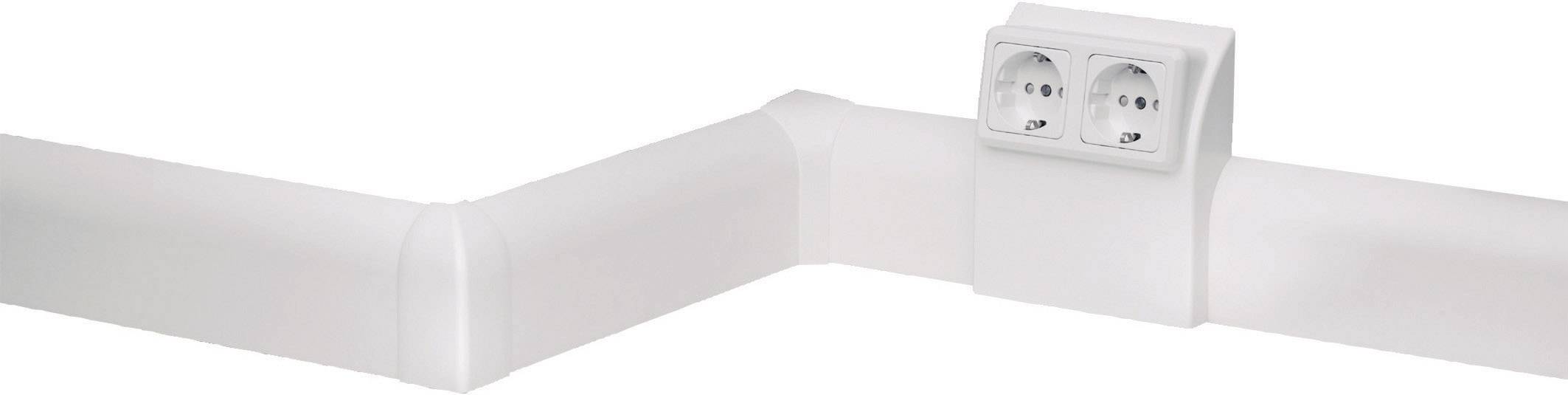75080 Elektro-Sockelleistensystem Sockelleiste 2000mm Weiß 1St.