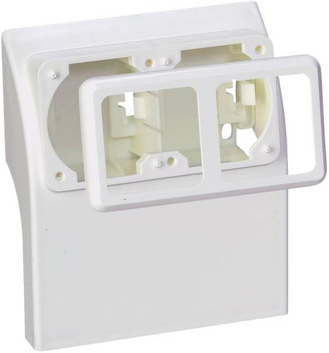 75581 Elektro-Sockelleistensystem Steckdosencontainer Weiß 1 St.