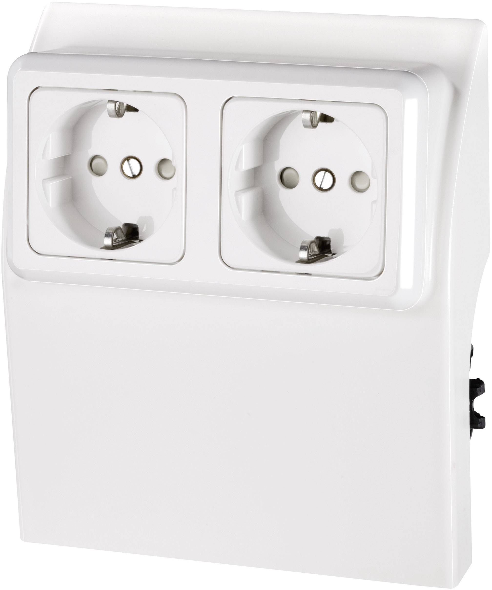 75583 Elektro-Sockelleistensystem Steckdosencontainer Weiß 1 St.