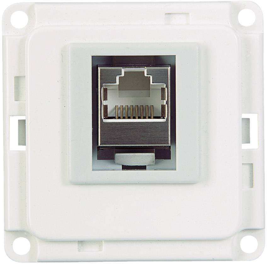 71682 Elektro-Sockelleistensystem Geräteeinsatz ISDN Weiß 1St.