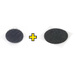 FASTECH® Klettpunkte zum Aufkleben Hotmelt Haft- und Flauschteil (Ø) 20 mm Schwarz 1 Paar