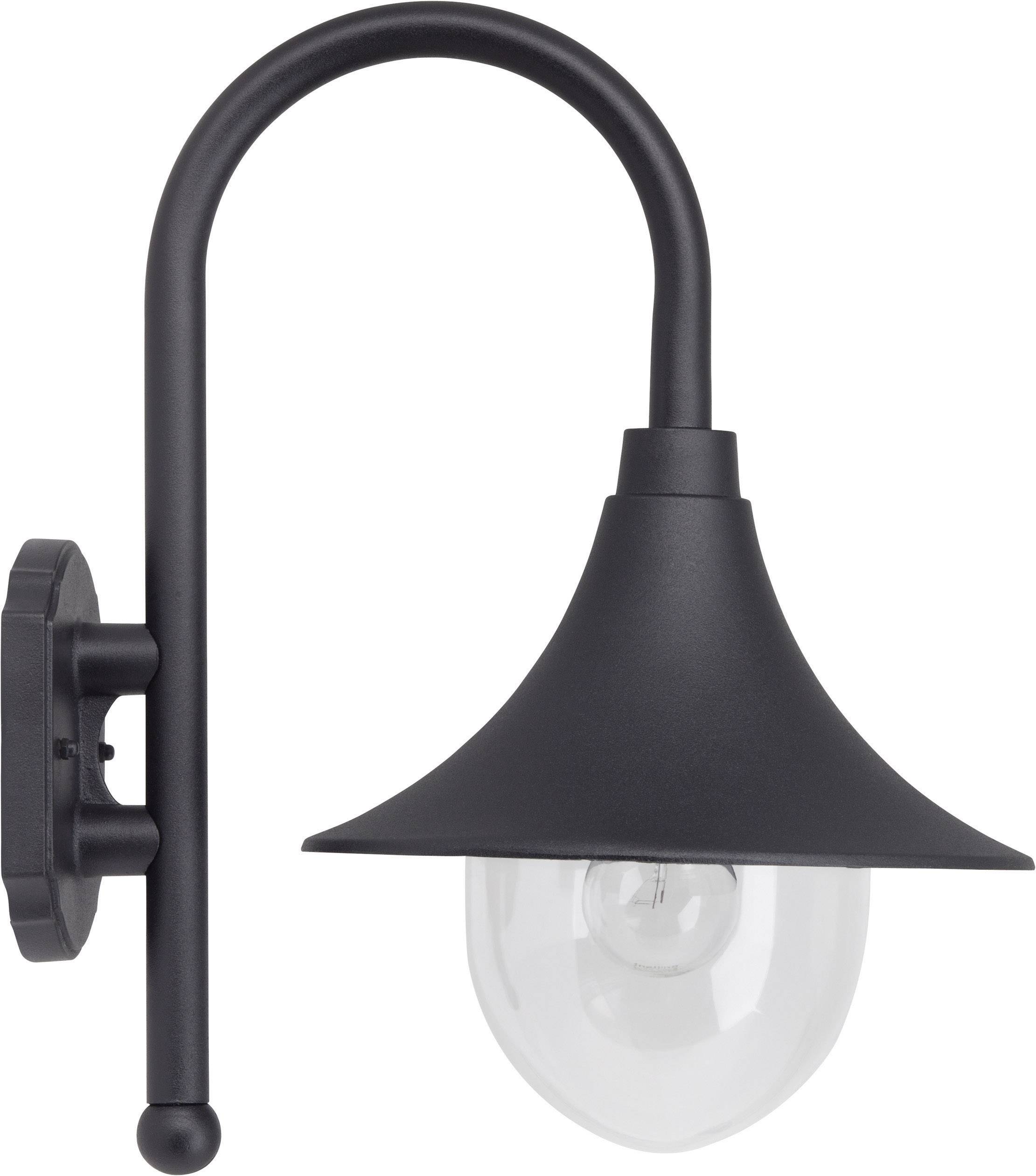 Brilliant Berna 41081/06 Außenwandleuchte Energiesparlampe, LED E27 60W Schwarz