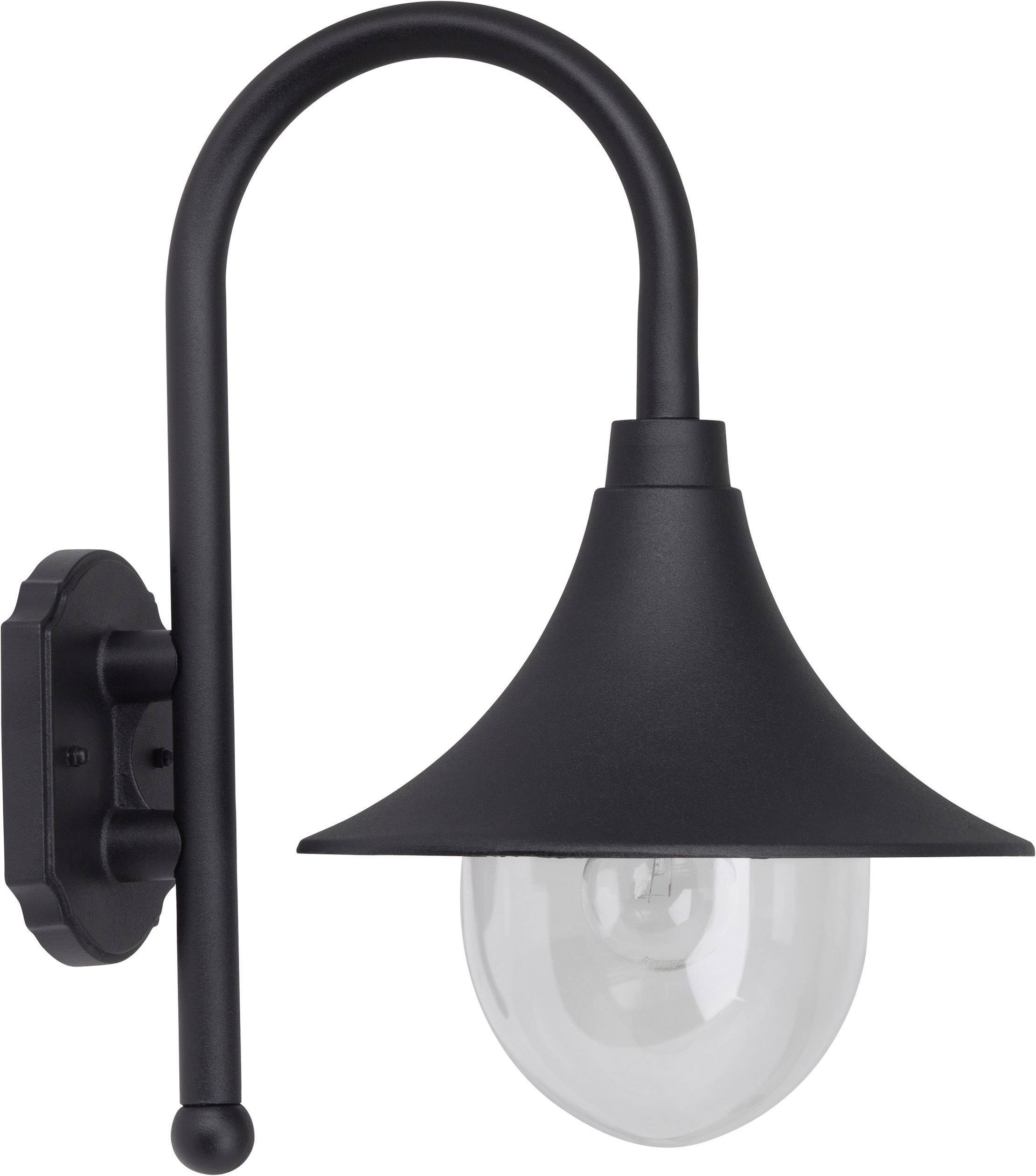 Brilliant Berna 41081/06 Außenwandleuchte Energiesparlampe, LED E27 60W Schwarz