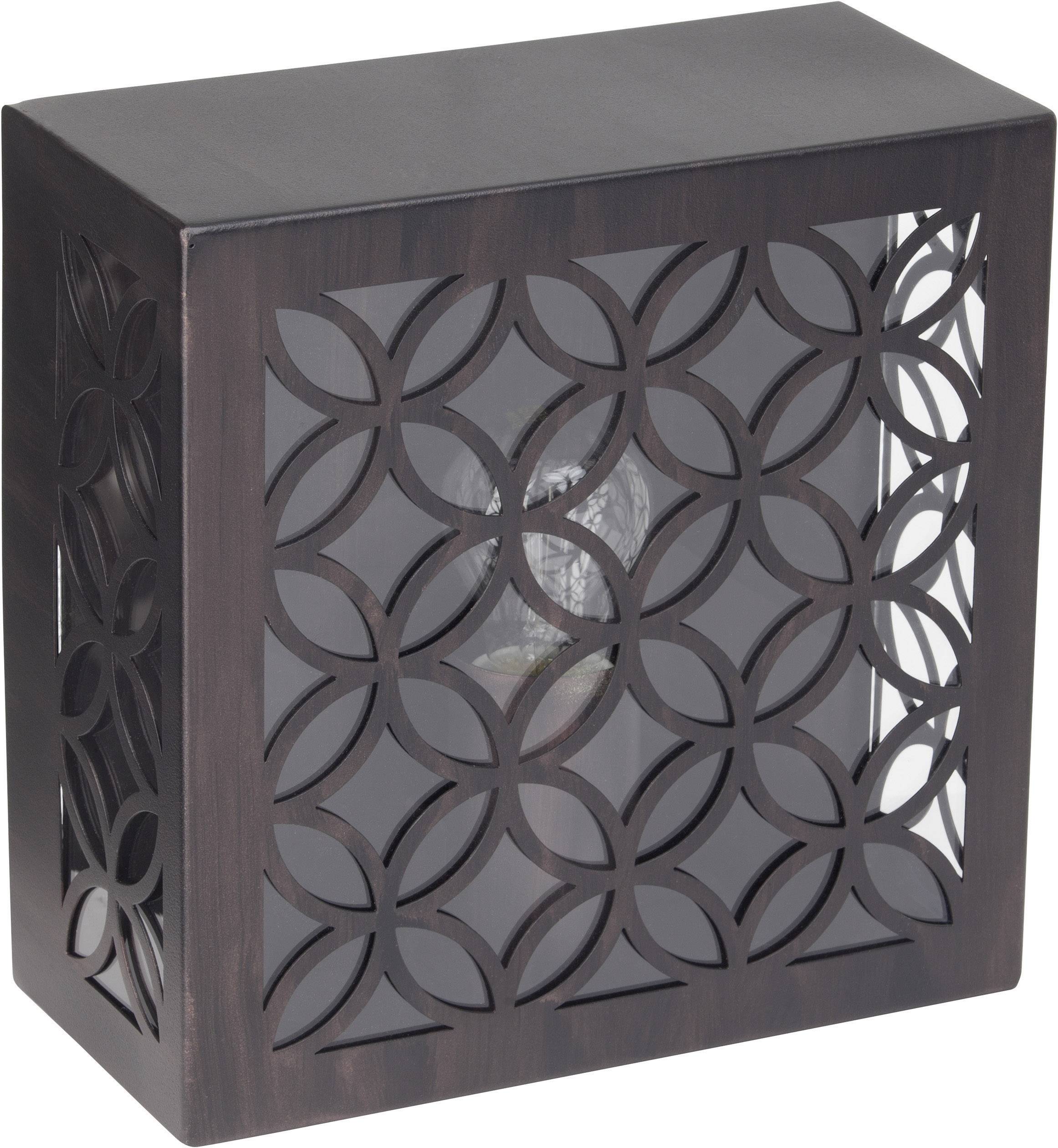 Brilliant Lida 45880/55 Außenwandleuchte  Energiesparlampe, LED E27 60 W Rost-Braun