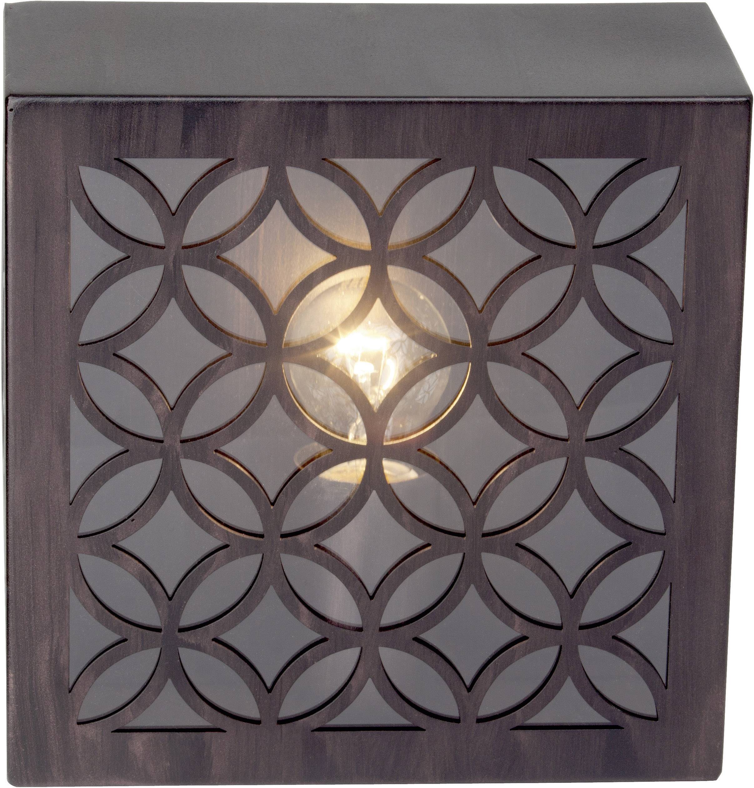 Brilliant Lida 45880/55 Außenwandleuchte  Energiesparlampe, LED E27 60 W Rost-Braun