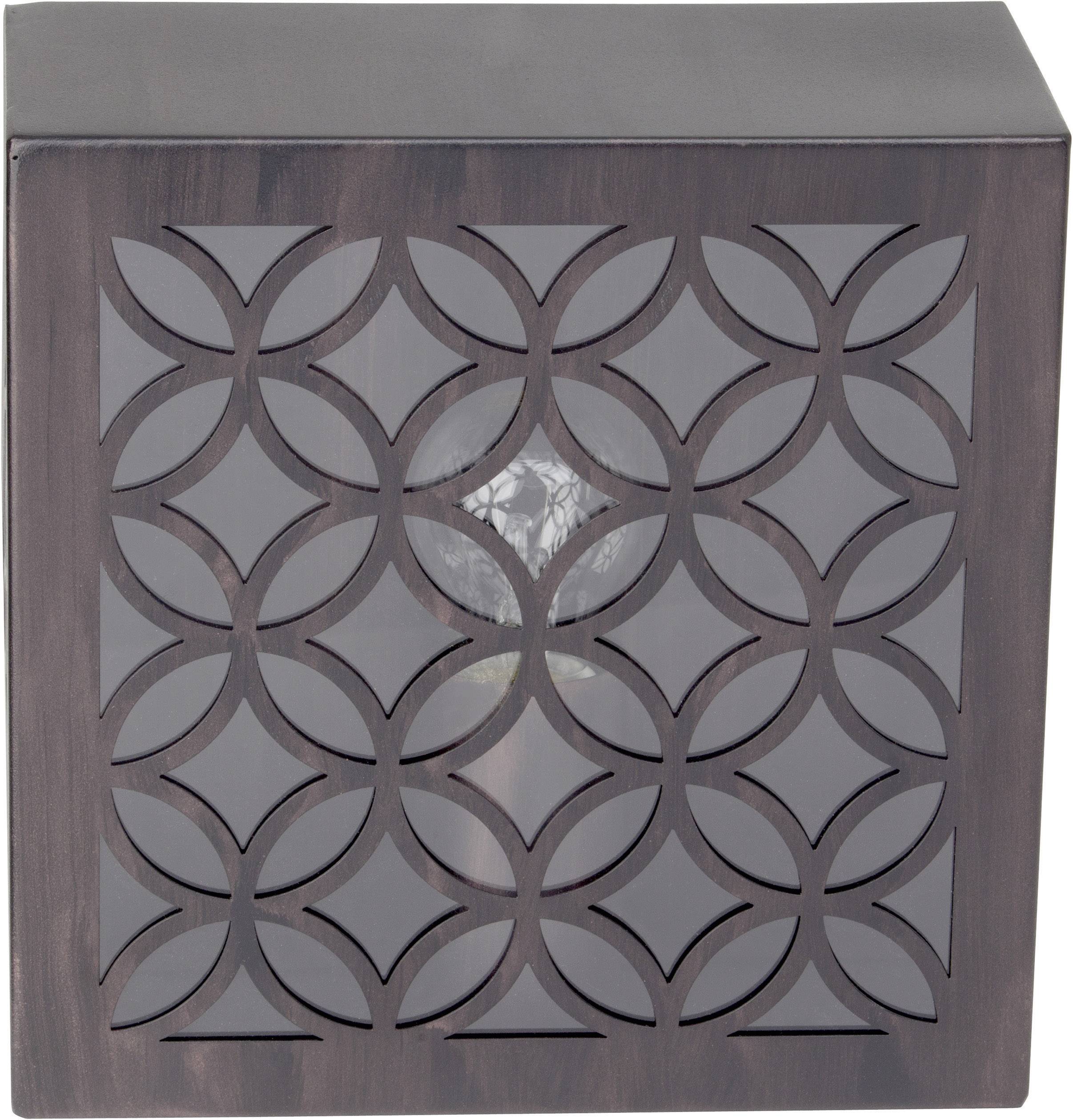 Brilliant Lida 45880/55 Außenwandleuchte  Energiesparlampe, LED E27 60 W Rost-Braun