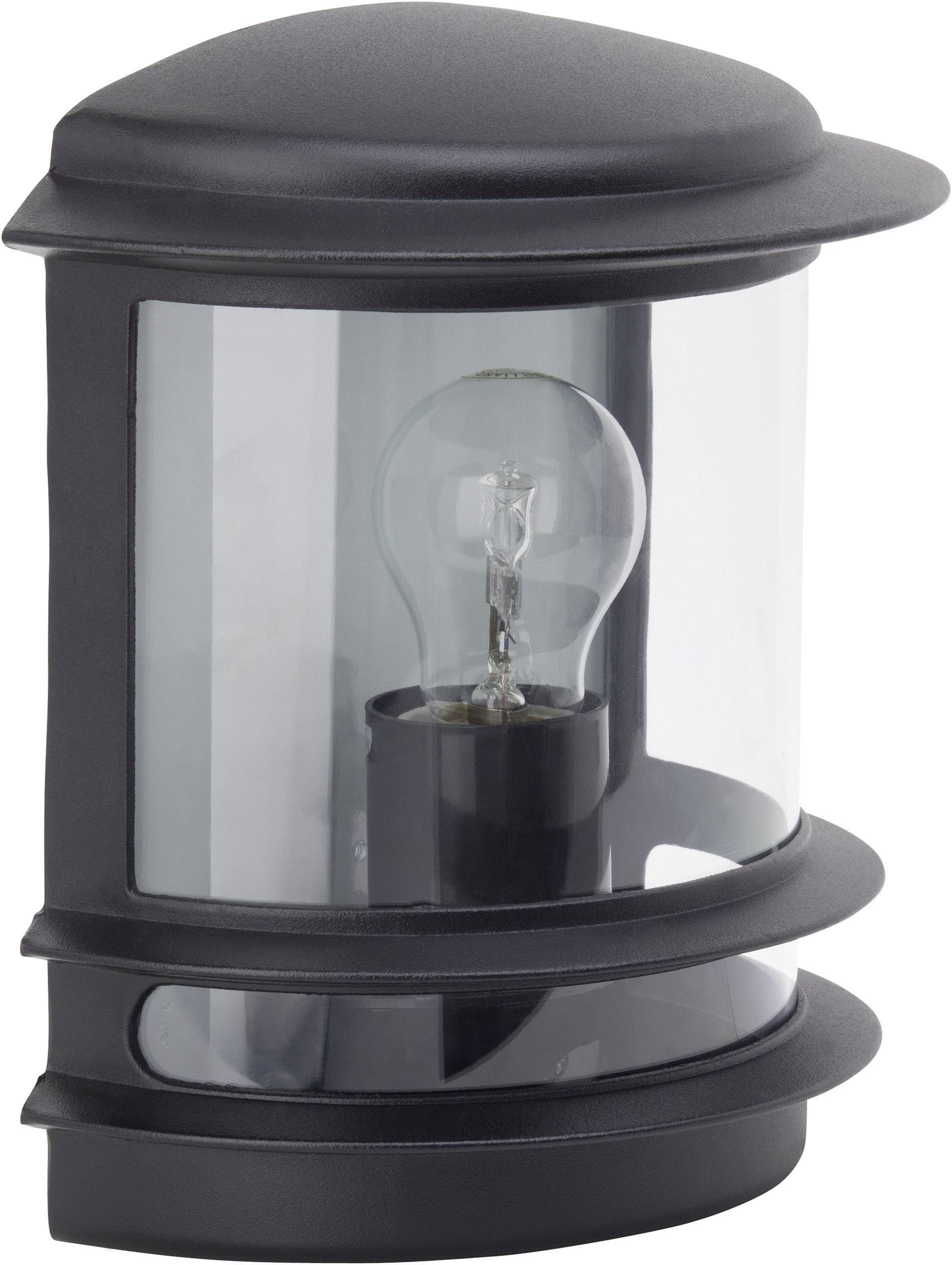 Brilliant Hollywood 47880/06 Außenwandleuchte Energiesparlampe, LED E27 60W Schwarz