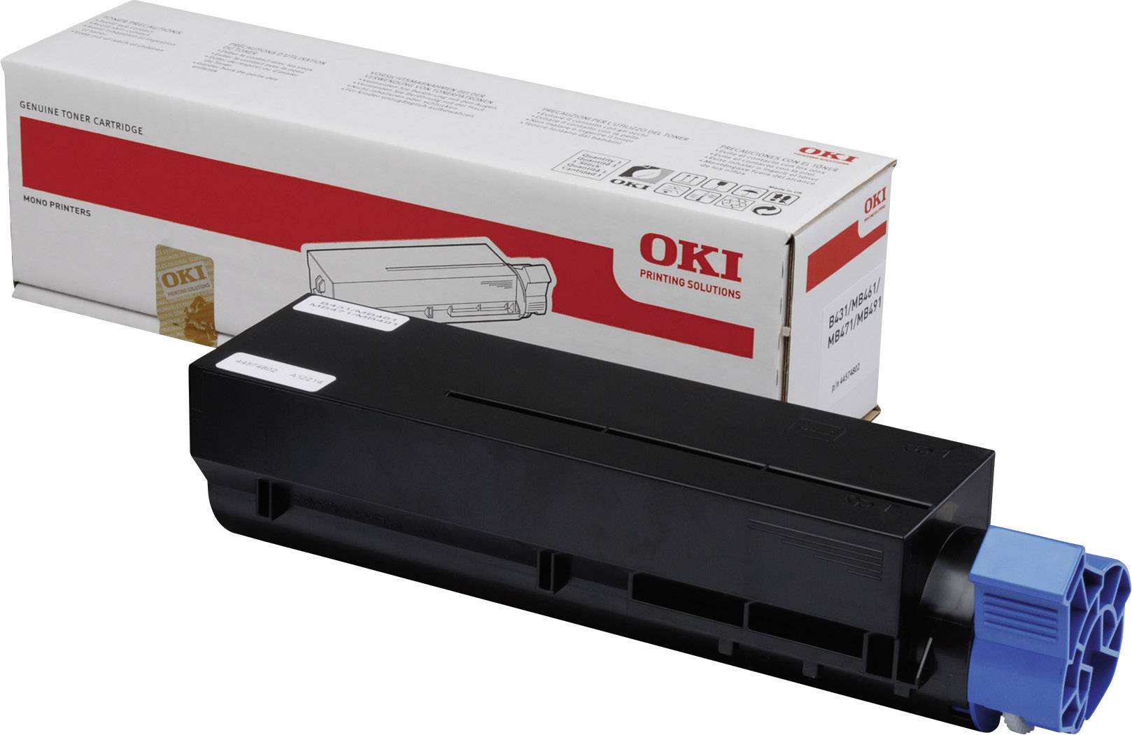 OKI Toner MB461 MB471 MB491 Original Schwarz 7000 Seiten 44574802