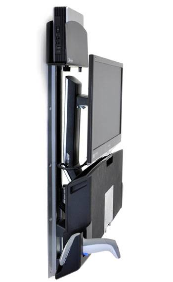 Ergotron Sit-Stand Combo Extender - Montagekomponente (Verlängerungsarm, Wandschienenhalterung, Armabdeckung, Befestigun