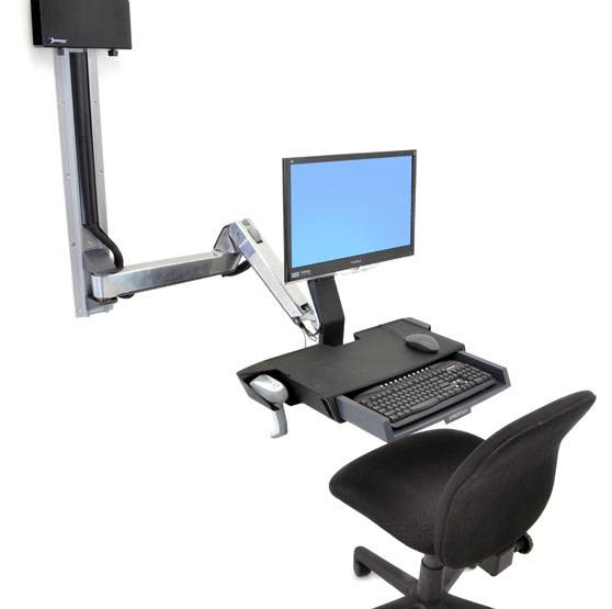 Ergotron Verlängerungsarm Passend für Serie (Halter): Ergotron StyleView Sit-Stand Combo Arm Silber