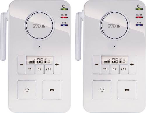 M-e modern-electronics FS 2.1 Gegensprechanlage Funk 446 MHz 2000 m Weiß