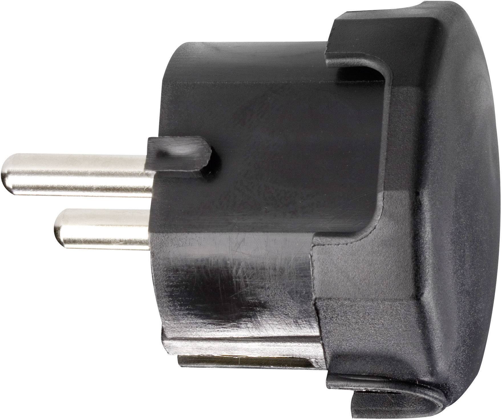 GAO 624446 Schutzkontakt-Winkelstecker Kunststoff 230 V Schwarz IP20