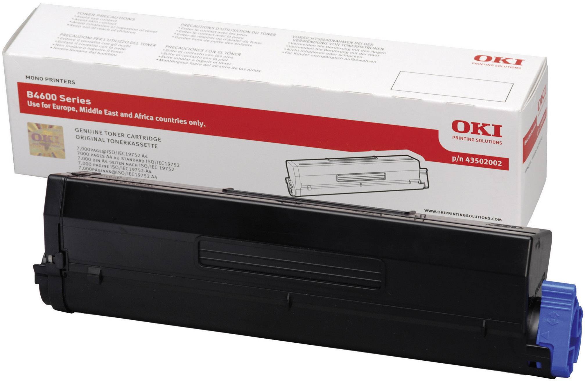 OKI 43502002 Tonerkassette Schwarz 7000 Seiten Toner Original 43502002