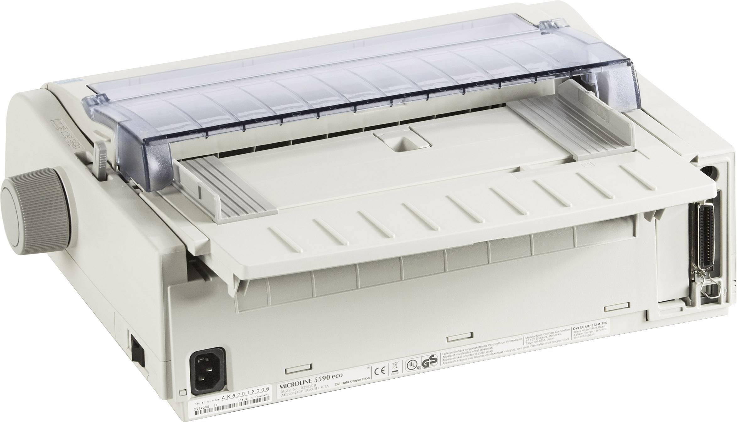 OKI ML5590 eco Nadeldrucker 473 Zeichen/s 24-Nadel-Druckkopf, Schmaler Einzug, Druckbreite 80 Zeichen USB, Parallel