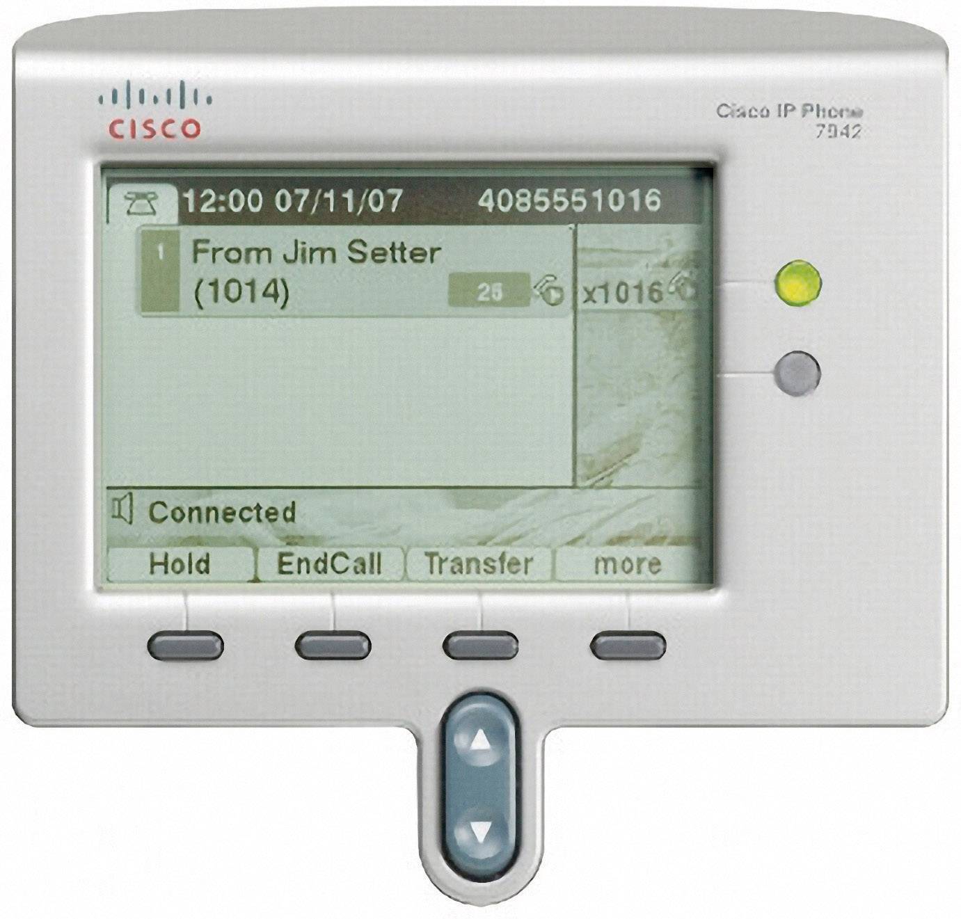 Cisco Unified IP Phone 7942G Systemtelefon,VoIP Headsetanschluss Beleuchtetes Display Anthrazit