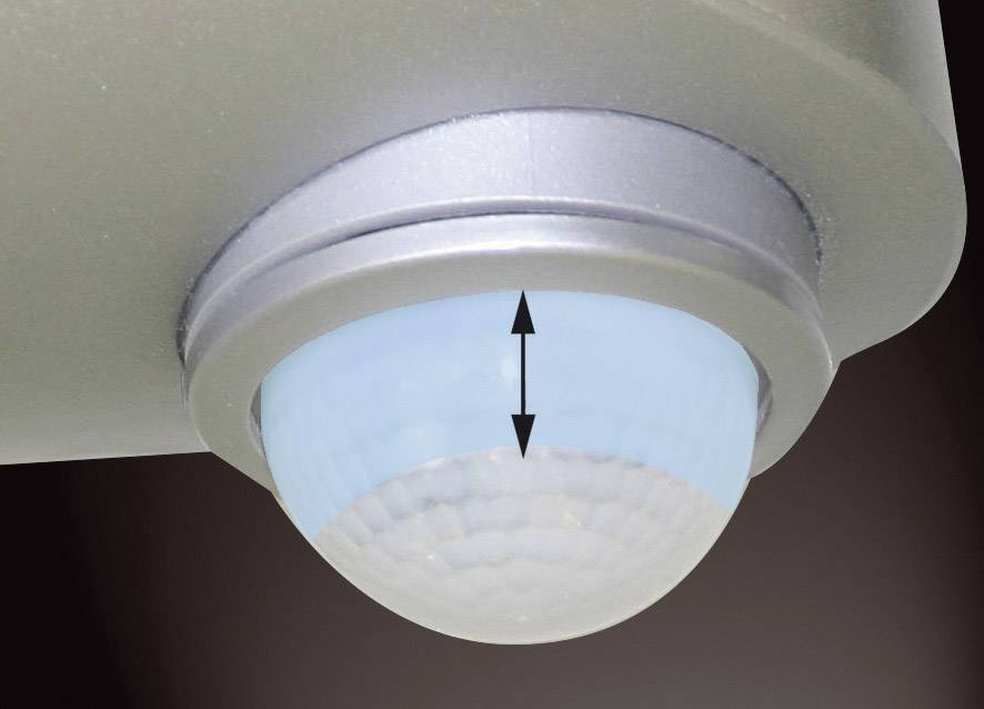 GEV 018501 Aufputz PIR-Bewegungsmelder 180° Relais Weiß IP44 Dauerlichtfunktion, Urlaubsfunktion