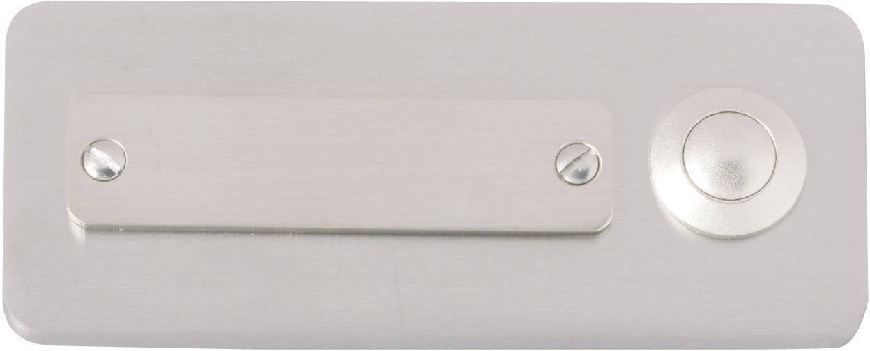Heidemann 70121 Klingelplatte mit Namensschild 1fach Edelstahl 24 V/1A