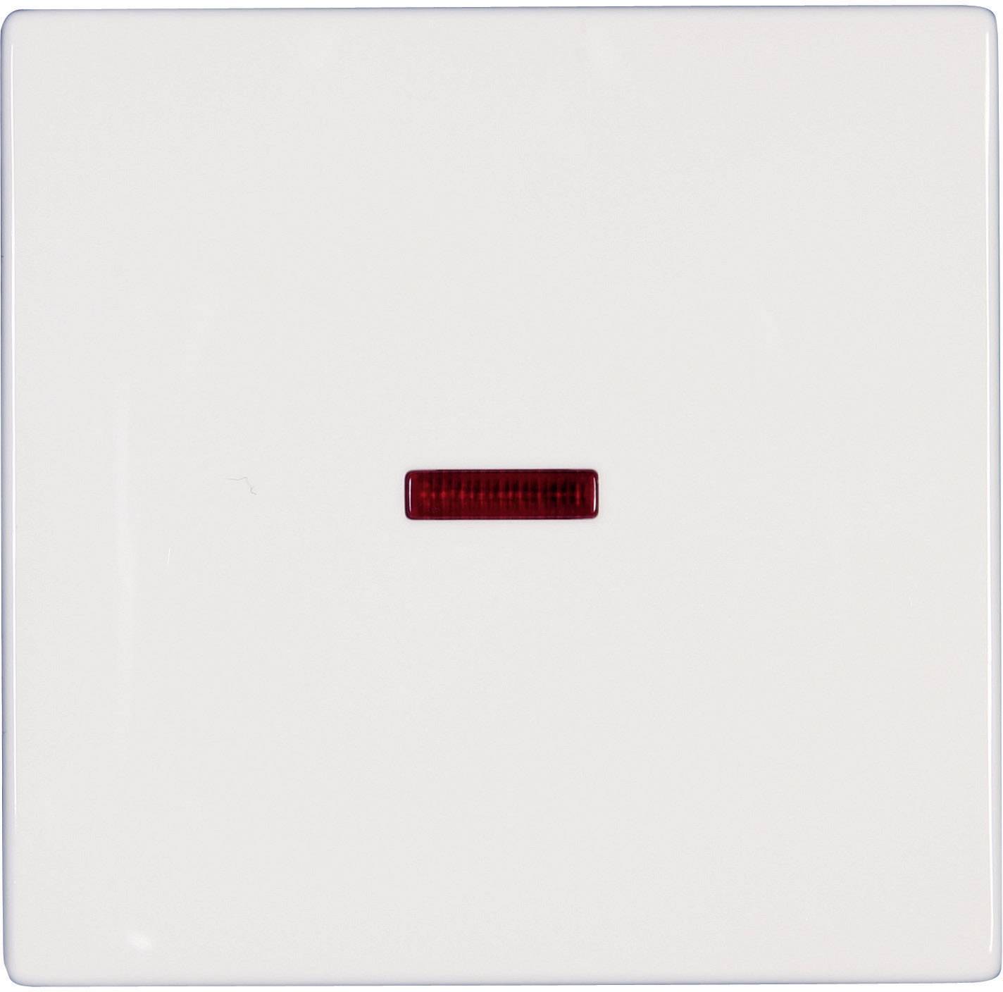 Busch-Jaeger Abdeckung Kontrollschalter, Wechselschalter Solo Weiß 1789-84 1 St.