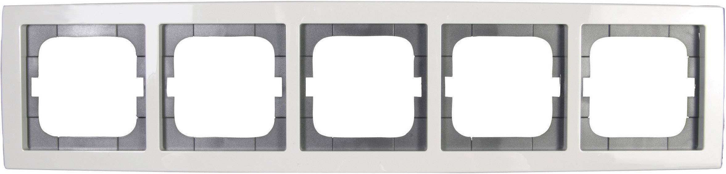 Busch-Jaeger 5fach Rahmen Solo Weiß 1725-84
