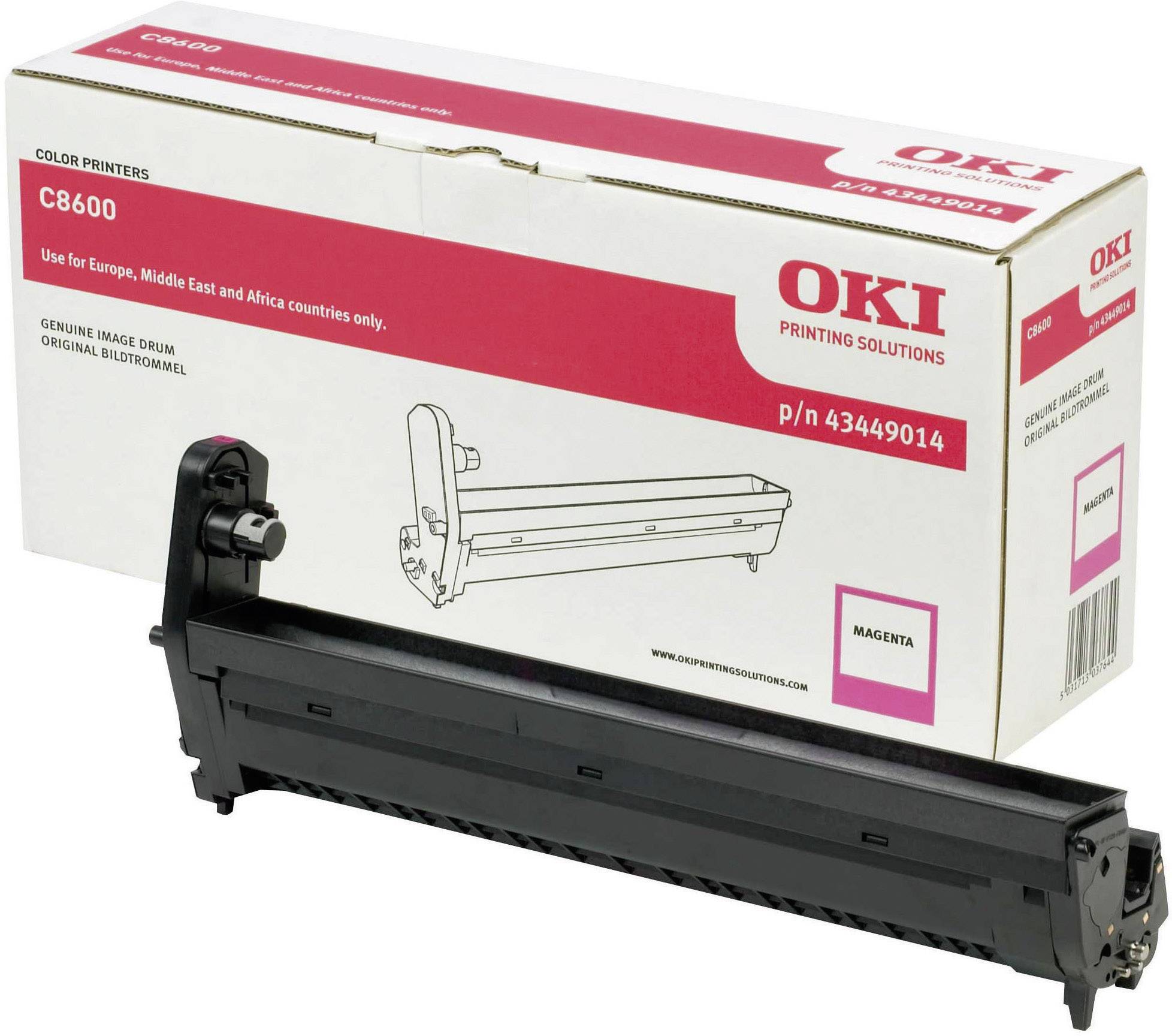 OKI Trommeleinheit Drum Unit C8600 C8800 43449014 Original Magenta 20000 Seiten