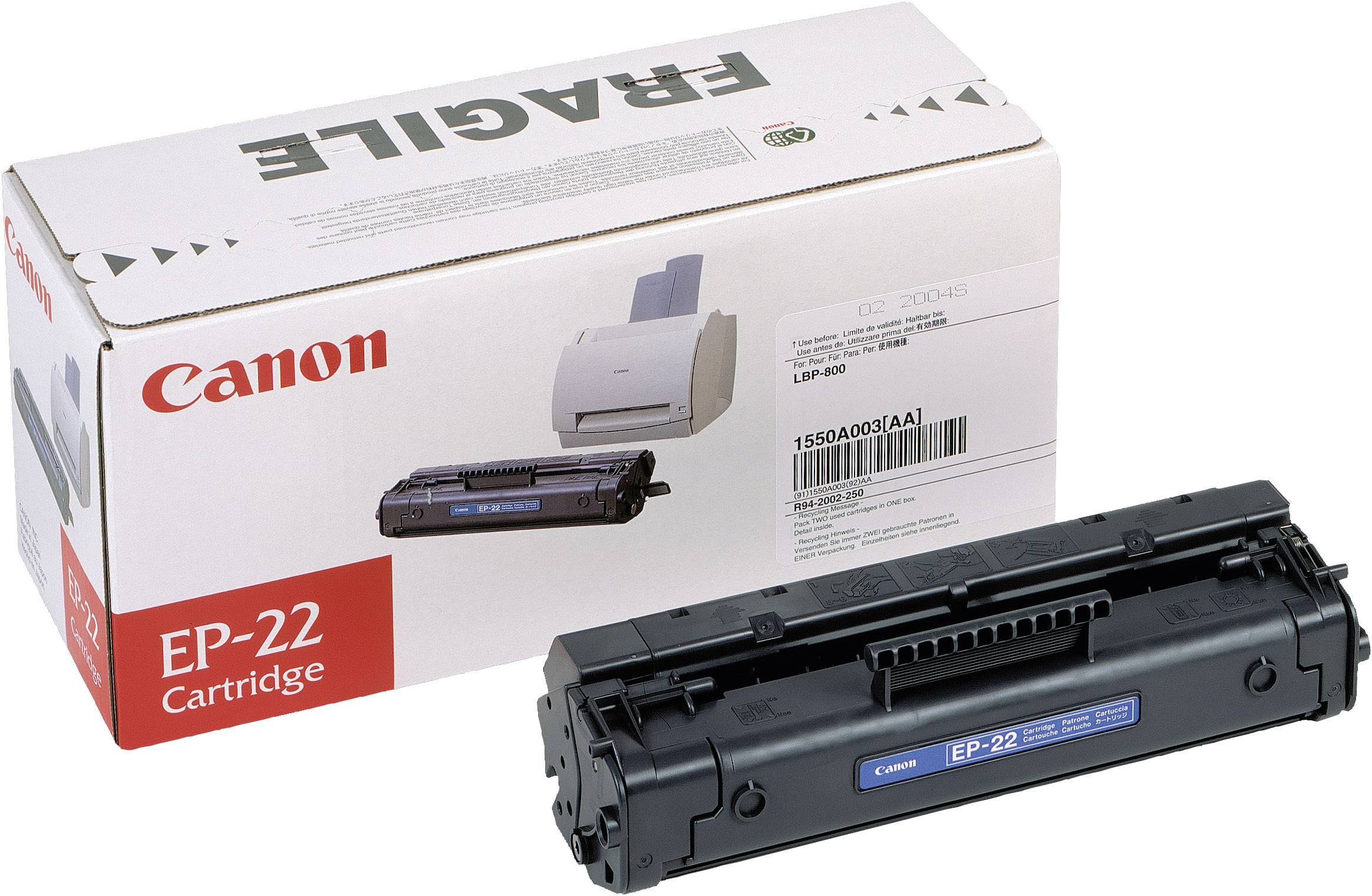Canon Toner EP-22 Original Schwarz 2500 Seiten 1550A003