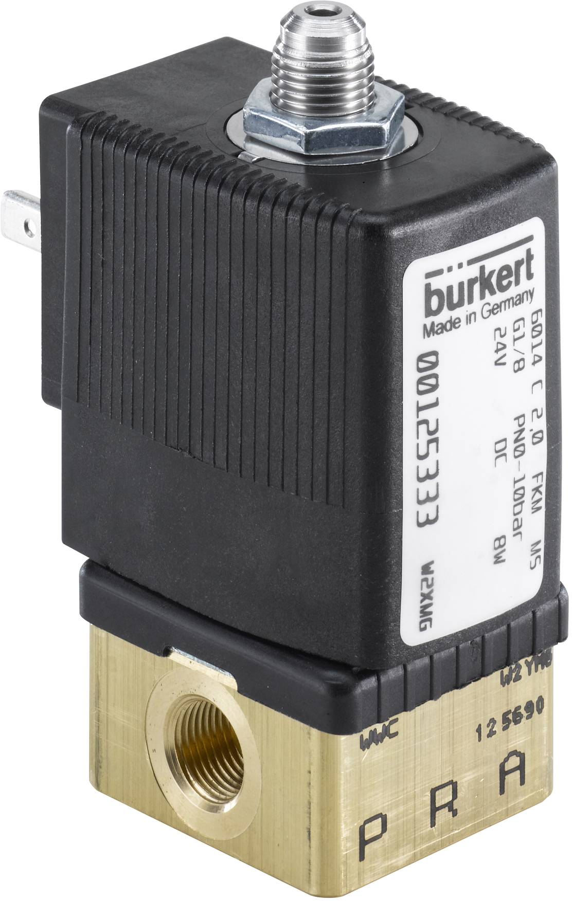 Bürkert Direktgesteuertes Ventil 126229 6014 24 V/AC Gehäusematerial Edelstahl Dichtungsmaterial FK