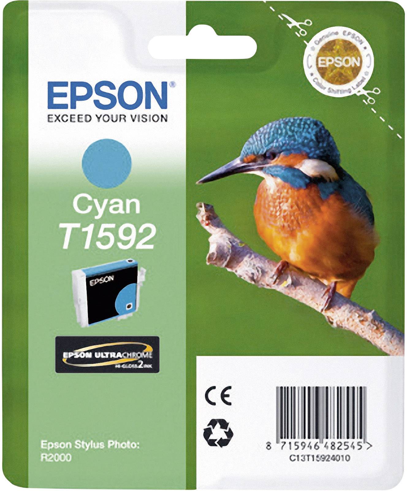 Epson T1592 - 17 ml - Cyan - Original - Blisterverpackung - Tintenpatrone - für