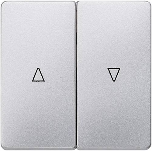 Siemens Schalterprogramm Abdeckung Jalousie-Schalter/-Taster Delta Aluminium (Metallic) 5TG6254 1 S
