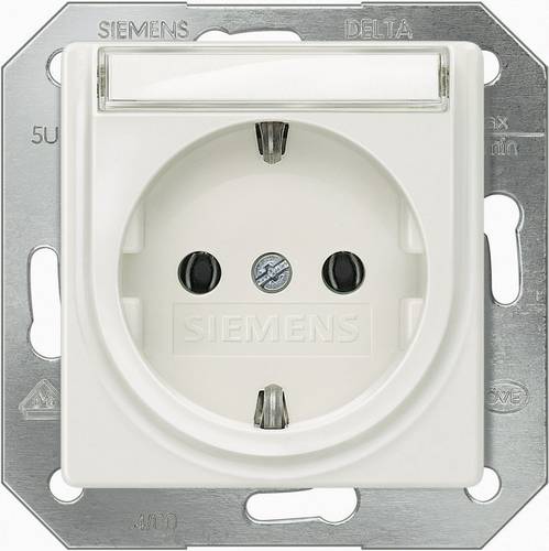 Siemens Schalterprogramm Einsatz Schutzkontakt-Steckdose Delta Weiß 5UB1515 1 St.