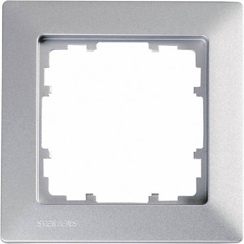 Siemens Schalterprogramm 1fach Rahmen Delta Aluminium (Metallic) 5TG25513 1 St.