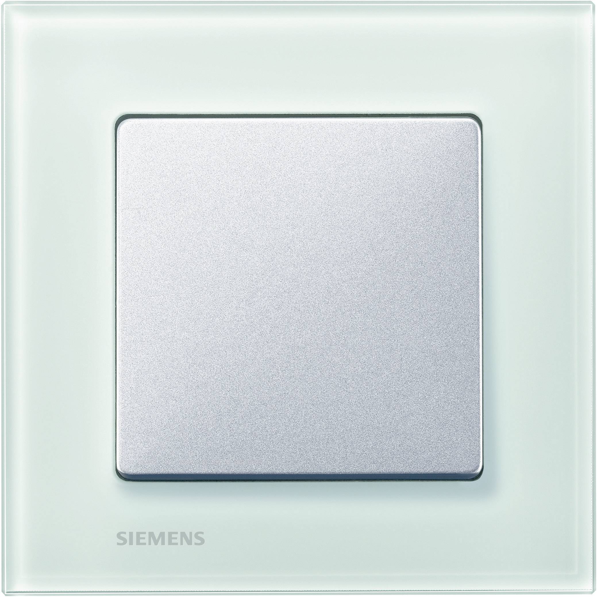 Siemens Schalterprogramm 1fach Rahmen Delta Glas satiniert 5TG1201 1 St.
