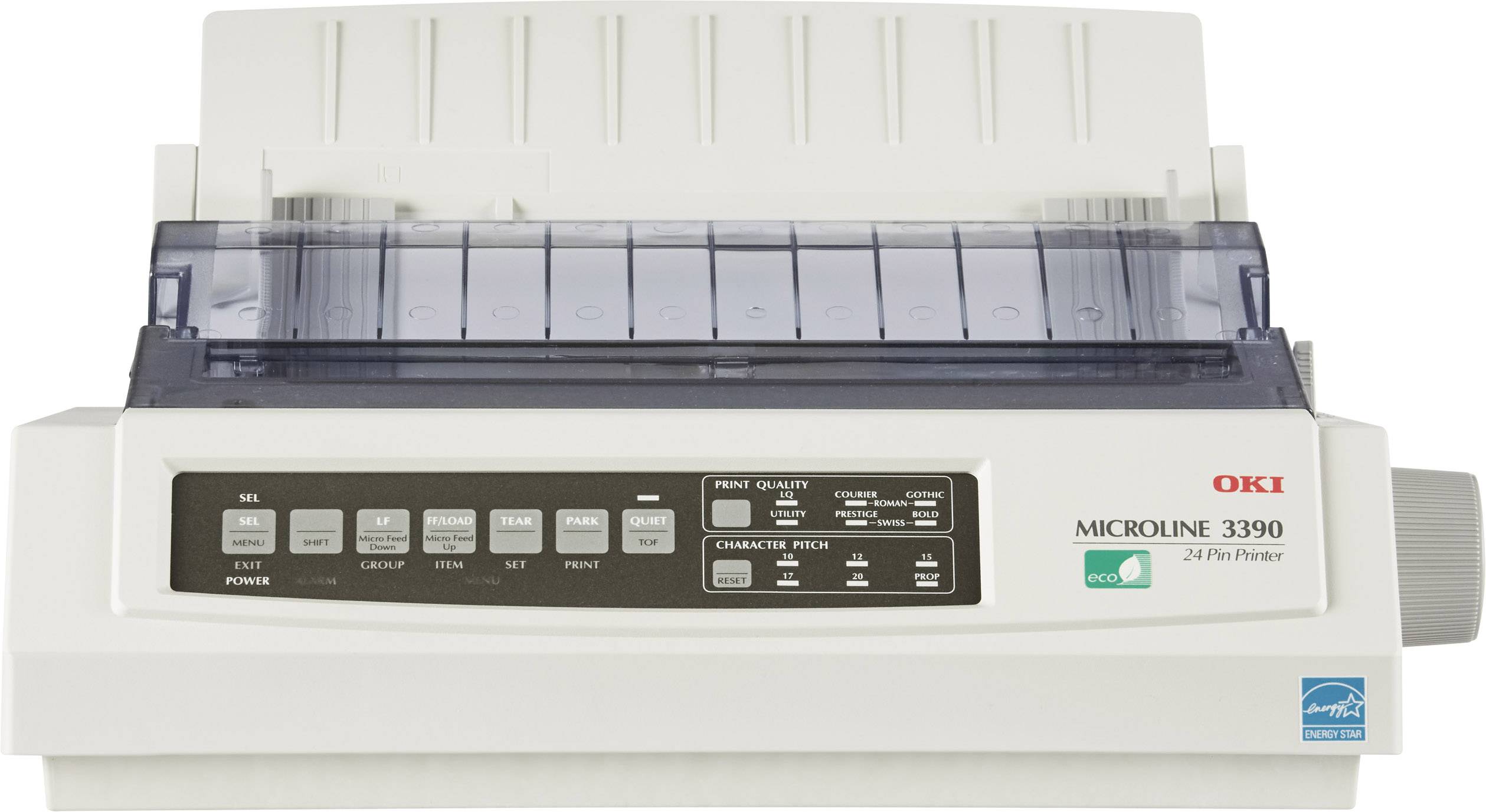 OKI ML3390 eco Nadeldrucker 390 Zeichen/s 24-Nadel-Druckkopf, Schmaler Einzug, Druckbreite 80 Zeichen USB, Parallel