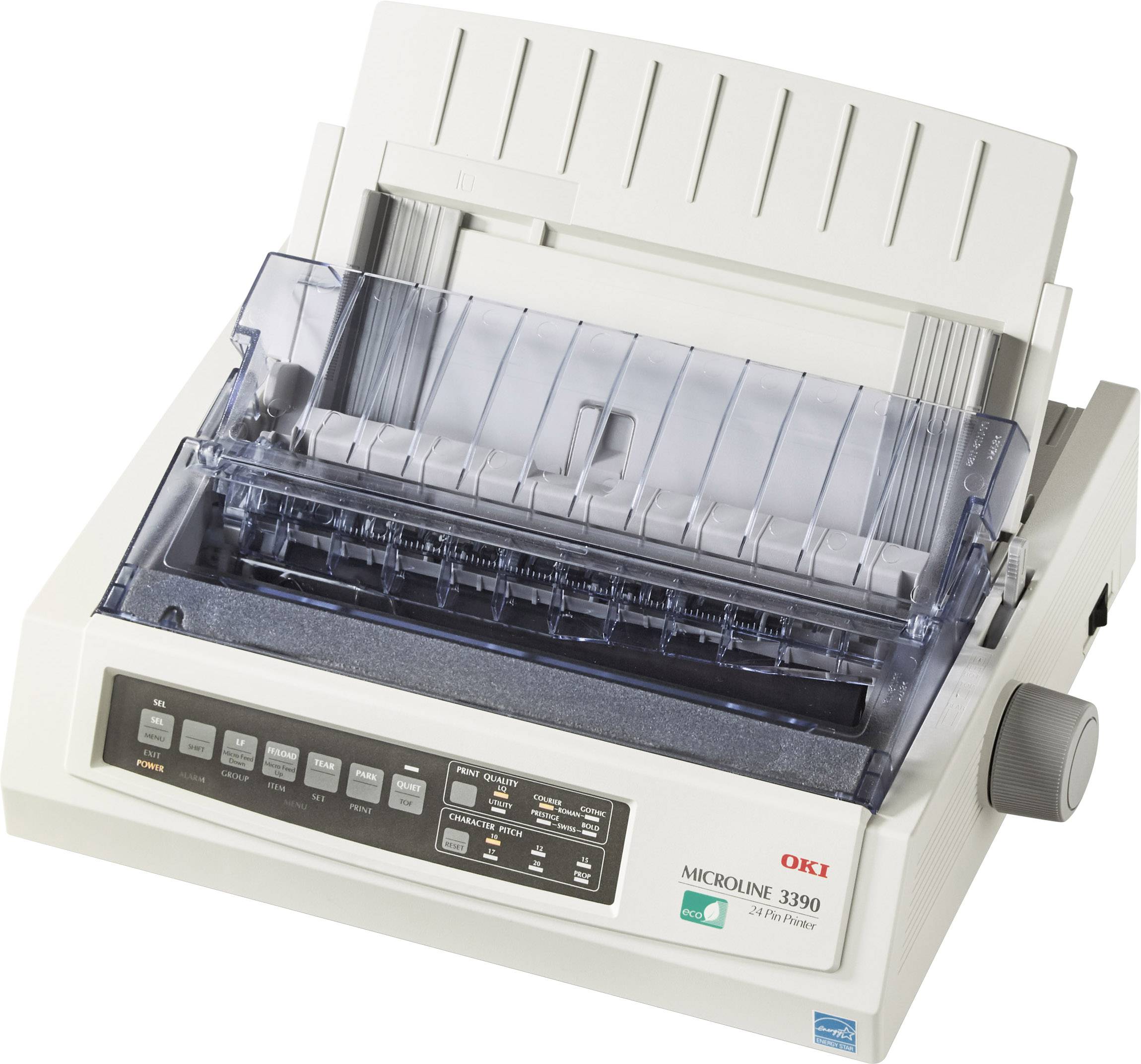 OKI ML3390 eco Nadeldrucker 390 Zeichen/s 24-Nadel-Druckkopf, Schmaler Einzug, Druckbreite 80 Zeichen USB, Parallel