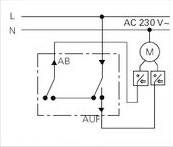 GIRA Einsatz Jalousie-Taster Standard 55, E2, Event Klar, Event, Event Opak, Esprit, ClassiX, System 55 015400 1 St.