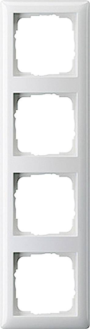 GIRA 4fach Rahmen System 55, Standard 55 Reinweiß (glänzend) 021403 1St.
