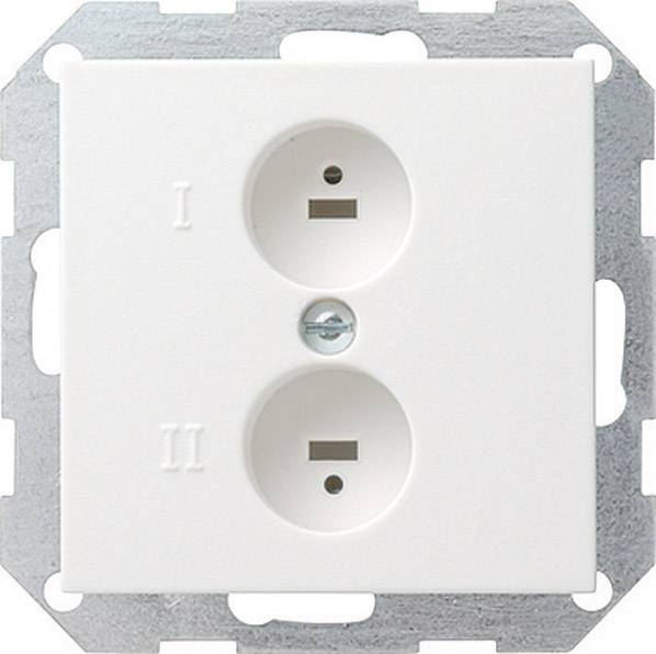 GIRA Einsatz Lautsprecher-Steckdose System 55, Standard 55, E2, Event, Event Klar, Event Opak, Esprit, ClassiX Sauber-Weiß (glänzend) 040203 1 St