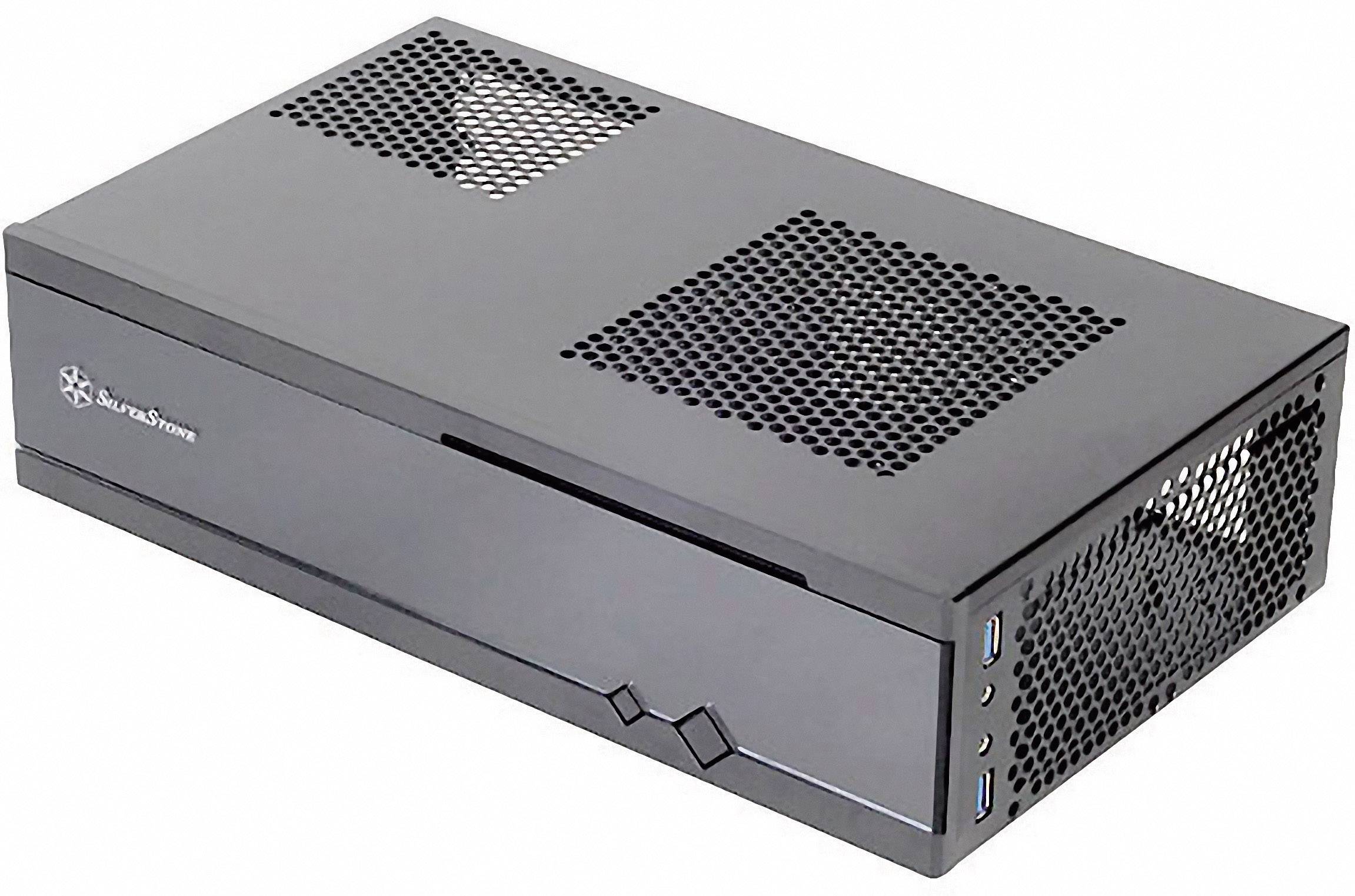 SilverStone MILO ML05 - SFF - Mini-ITX - keine Spannungsversorgung (SFX12V) - Schwarz - USB/Audio