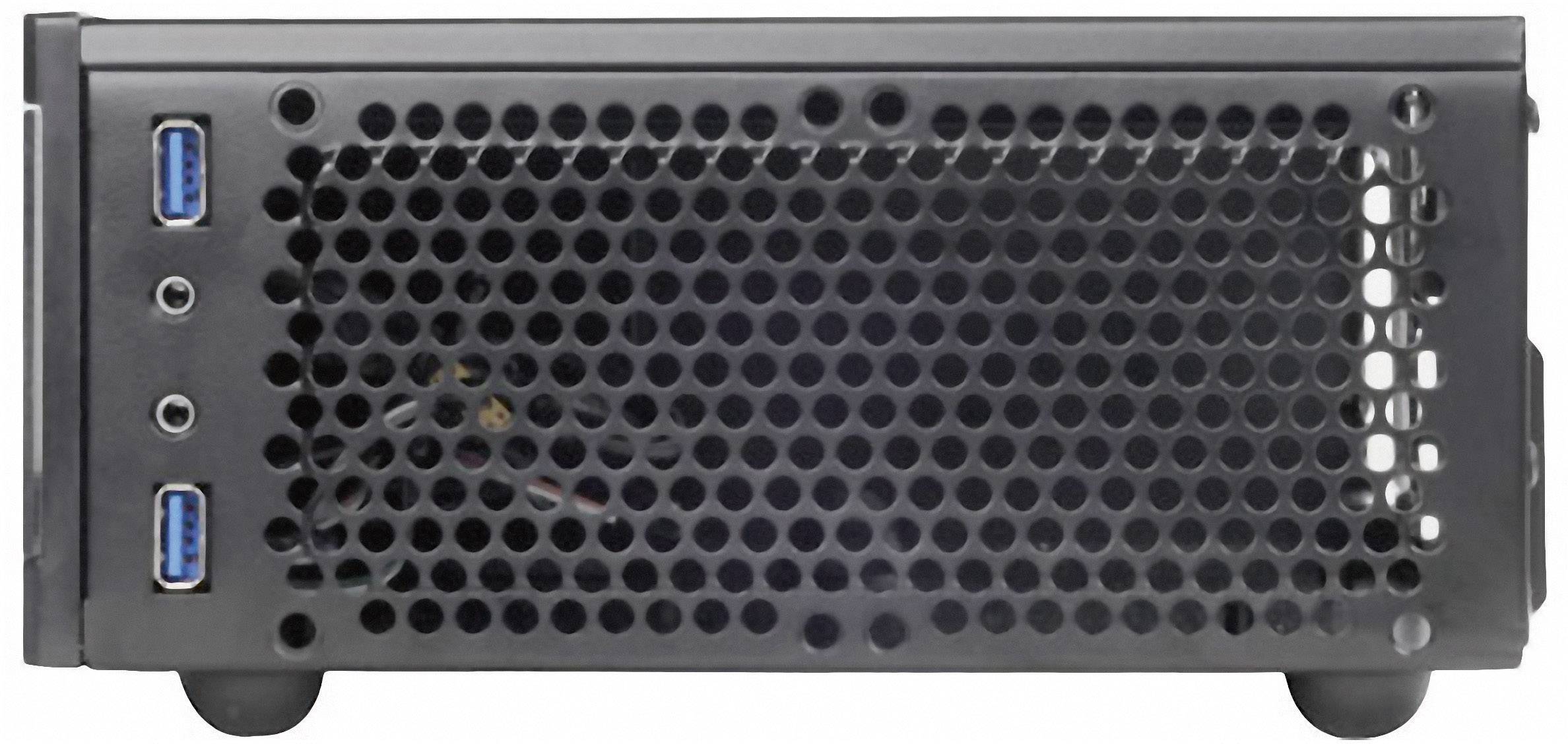 SilverStone MILO ML05 - SFF - Mini-ITX - keine Spannungsversorgung (SFX12V) - Schwarz - USB/Audio