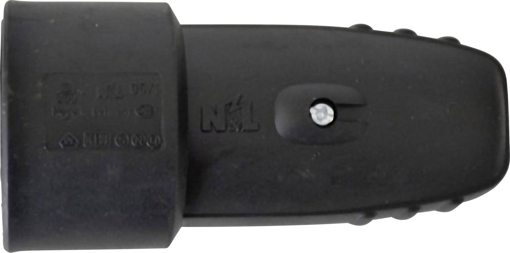 GAO 0482 Schutzkontaktkupplung Gummi 230 V Schwarz IP20
