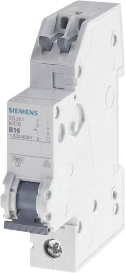 Einpoliger Leitungsautomat von Siemens, Modell 5SJ6, 230/400V, B16. Hergestellt zur Sicherung elektrischer Stromkreise im Haushalt.