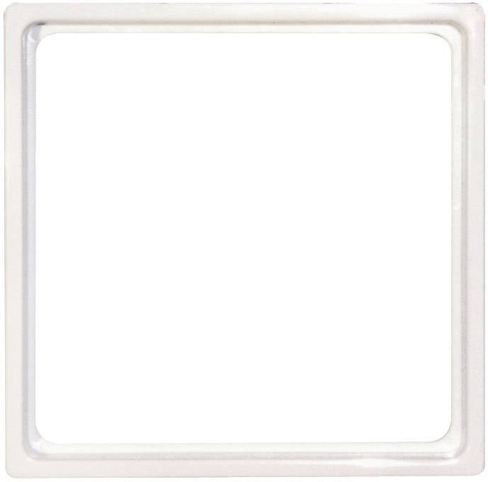 Ein weißer quadratischer Rahmen mit glattem Rand.