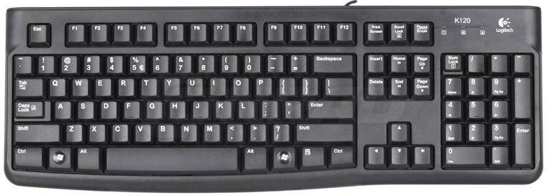 Logitech K 120 Tastatur US-Englisch, QWERTY Schwarz