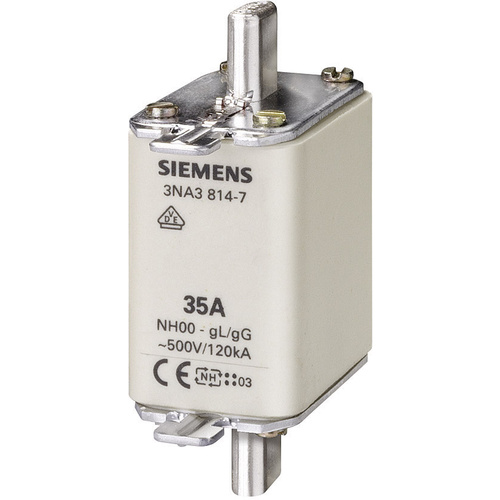 Siemens 3NA38207 NH-Sicherung Sicherungsgröße = 00 50A 500 V/AC, 250 V/AC 3St.