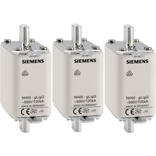 Siemens 3NA3810 NH-Sicherung Sicherungsgröße = 000 25A 500 V/AC, 250 V/AC 3St.